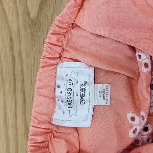 Dressed Up by Gymboree Pink Eyelet Dress Size 6-12 Months - Picture 3 of 4
